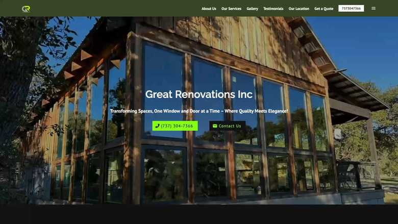 Great Renovations Inc Screenshot